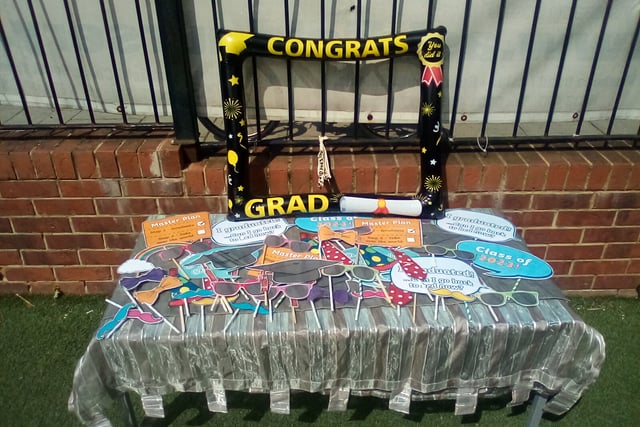 Props ready for the graduation party