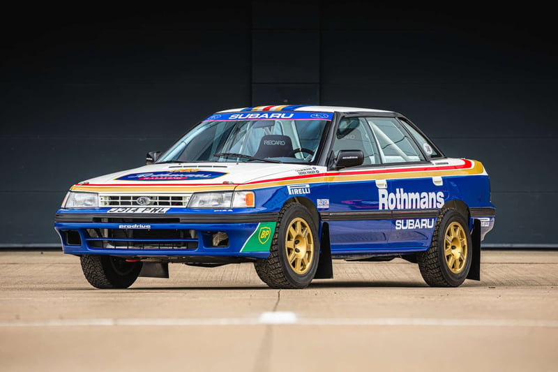 First up for sale is a real slice of rallying history - Colin McRae’s first British Championship-winning car. Reportedly a personal favourite of McRae’s, the Legacy RS was built by Prodrive to full international ‘Group A’ regulations, allowing McRae to dominate the 1992 British championship, scoring a first-ever clean sweep, winning every event.