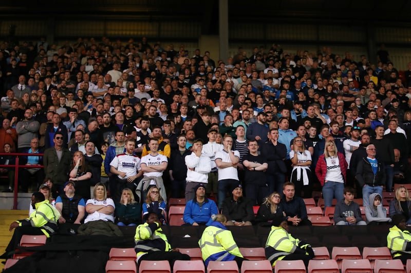 Average away following: 1,700. League One away matches played: 6.