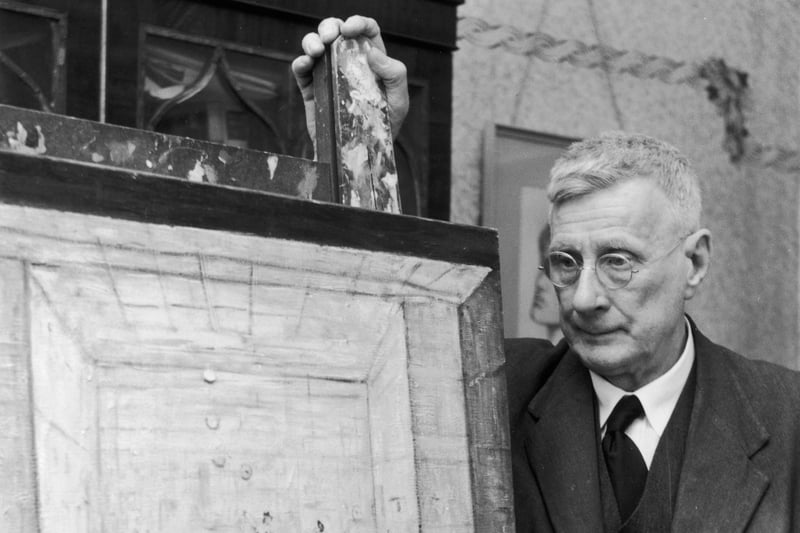 Lowry is one of Manchester’s most celebrated artists. He is most well known for his depictions of life in and around Salford and Pendlebury.   (Photo by Frank Martin/BIPs/Getty Images)