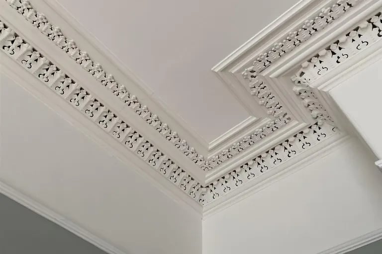 The detailed ceilings. Picture by Hodsons