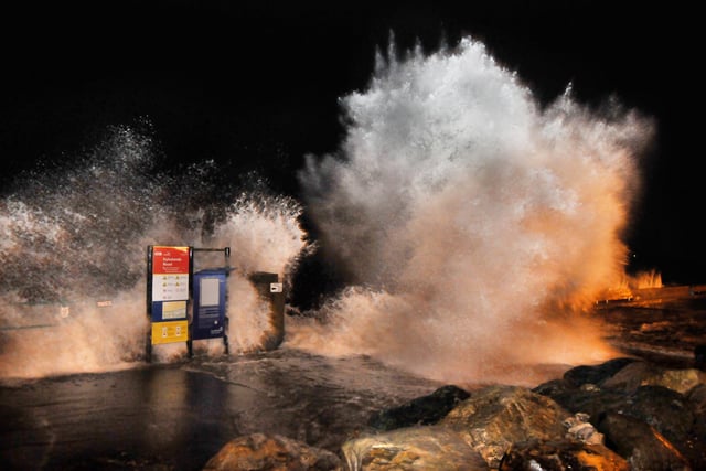Storm surges at Seaburn in December 2013.
A combination of high spring tides, low pressure and strong winds, hit Wearside in December that year.