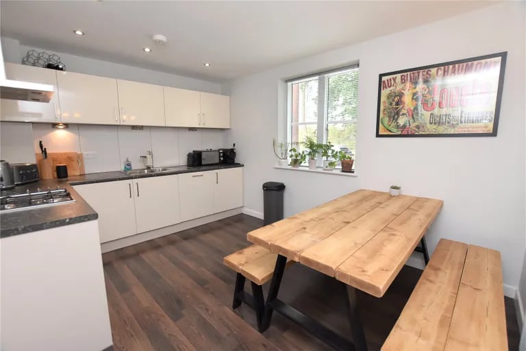 The fitted kitchen has lots of counter space. Picture by Manning Stainton