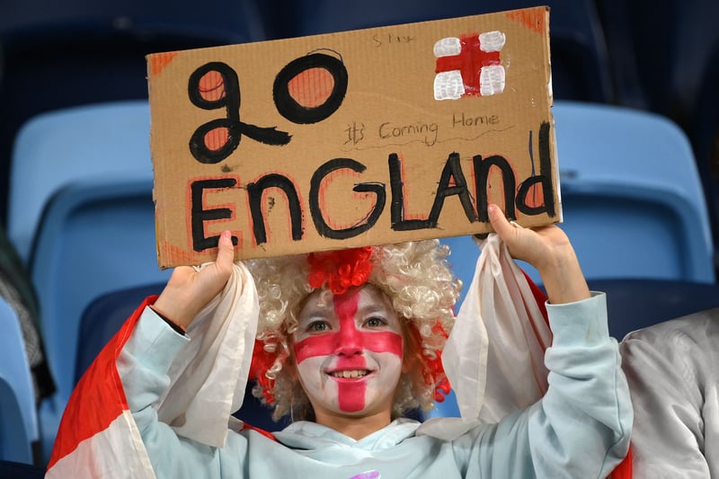 Young England fans backing their Lionesses