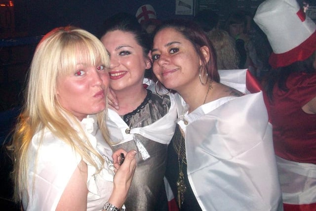 Embracing the St George theme in 2007.