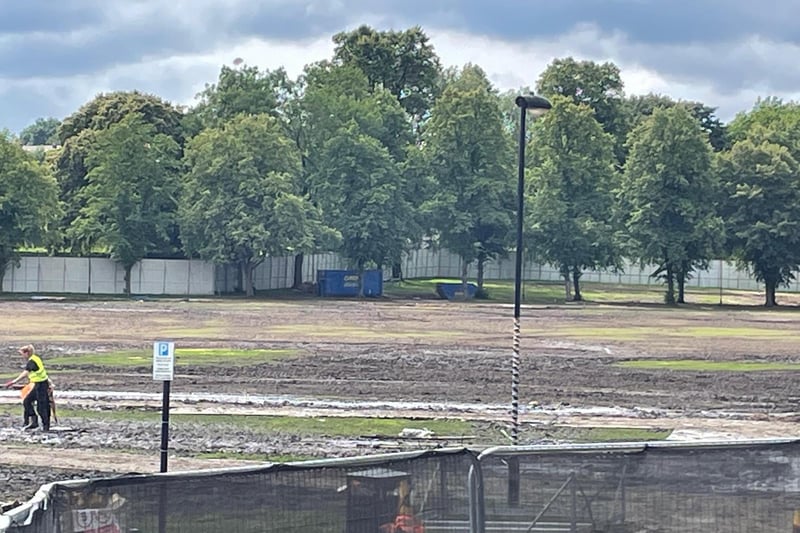 Tramlines staff appeared to remain on site today (Friday, July 28, 2023)