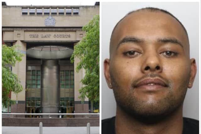 Jordan Lucas is behind bars, after he subjected two of his romantic partners to very similar violent ordeals, in which he attacked them as he was driving them to an unknown location, and refused to let them out of his car. He was jailed during a hearing held at Sheffield Crown Court (pictured) on Wednesday, July 26, 2023