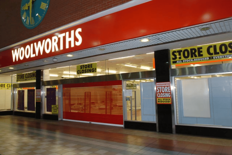 Woolworths shop front in the Middleton Grange Shopping Centre. Before it closed, records and pick 'n mix were a favourite for some shoppers. How about you? Photo: FLR