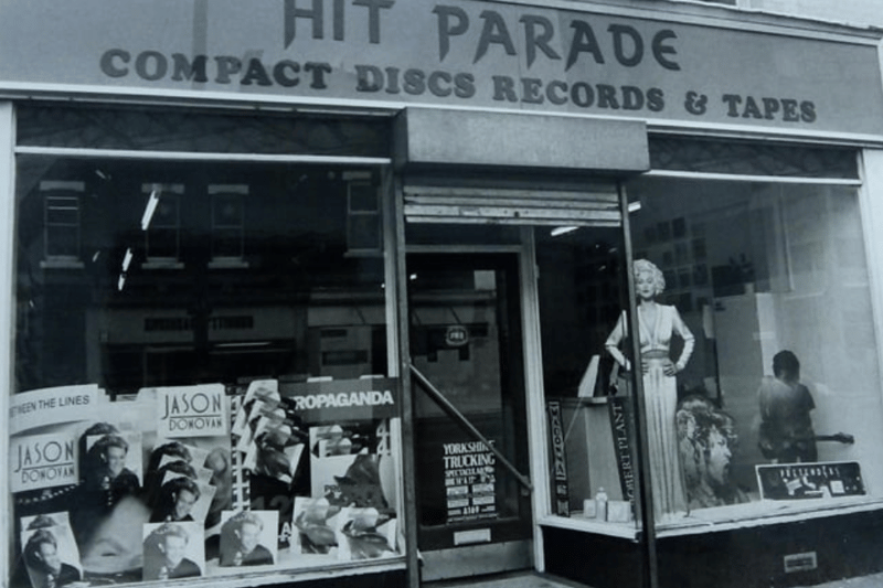 Hit Parade in Hartlepool with the latest hits in the window. Remember it? Photo: se