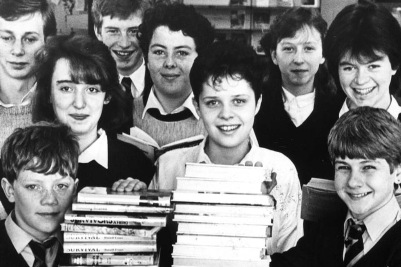 Boldon Comprehensive School students were holding a sponsored read in aid of Multiple Sclerosis Research in November 1986. Are you pictured? Photo: sg