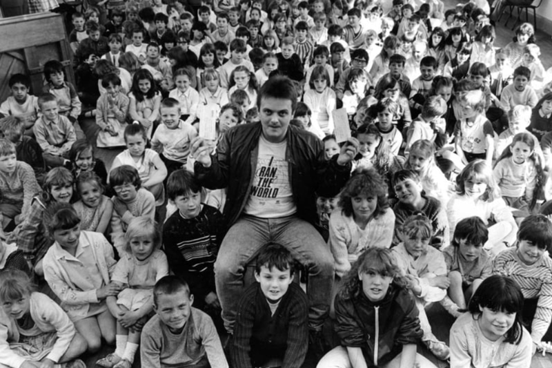 A June 1986 memory showing Hebburn Bedewell Junior School pupils handing over money raised for Sport Aid to Matthew Nickland, who was the organisation's area representative. Does this bring back happy memories? Photo: Shields Gazette