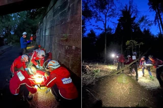 A patient was rescued from Riverlin Reservoir after falling a 'considerable distance' and sustaining immobilising injuries. Photo: Edale Mountain Rescue