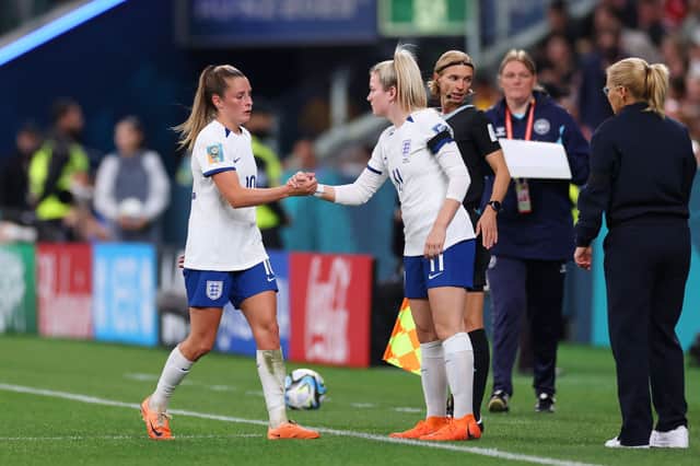Who will Sarina Wiegman go with against China? (Photo by Cameron Spencer/Getty Images)