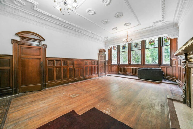 The rooms within the Pollokshields villa are expansive