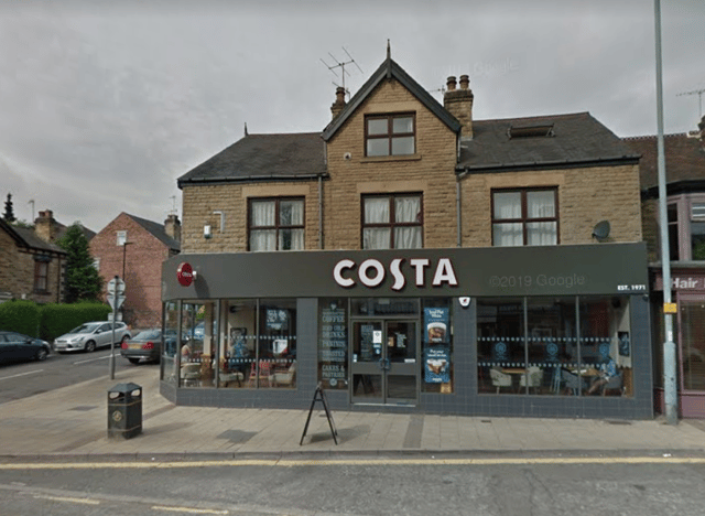 Costa, on Middlewood Road, has a food hygiene rating of 5.