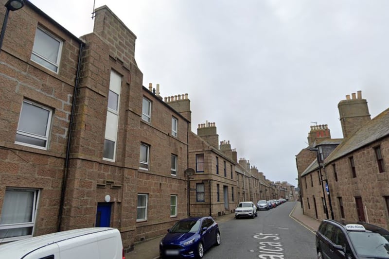 Aberdeenshire's Peterhead Harbour area had an average property price of £66,500.