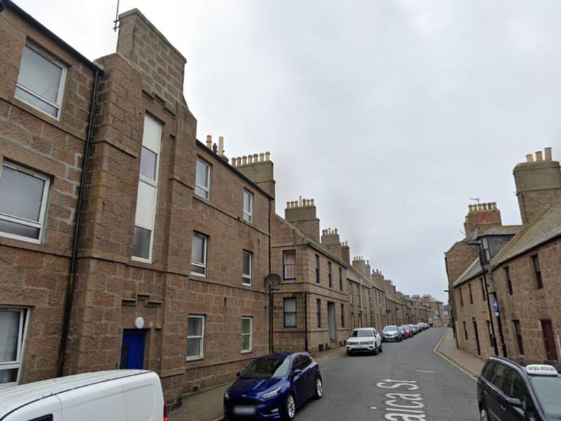 Aberdeenshire's Peterhead Harbour area had an average property price of £66,500.