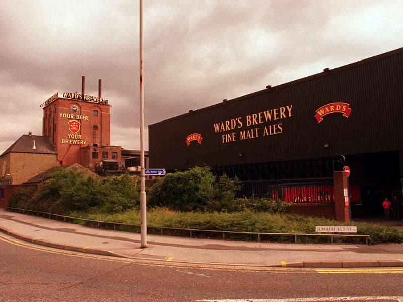 Ward's Brewery, on Ecclesall Road, Sheffield, in 1999.