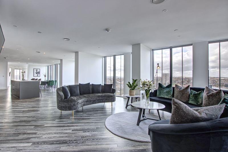 The penthouse at the recently completed Hadrian’s Tower is on the market for £850,000.