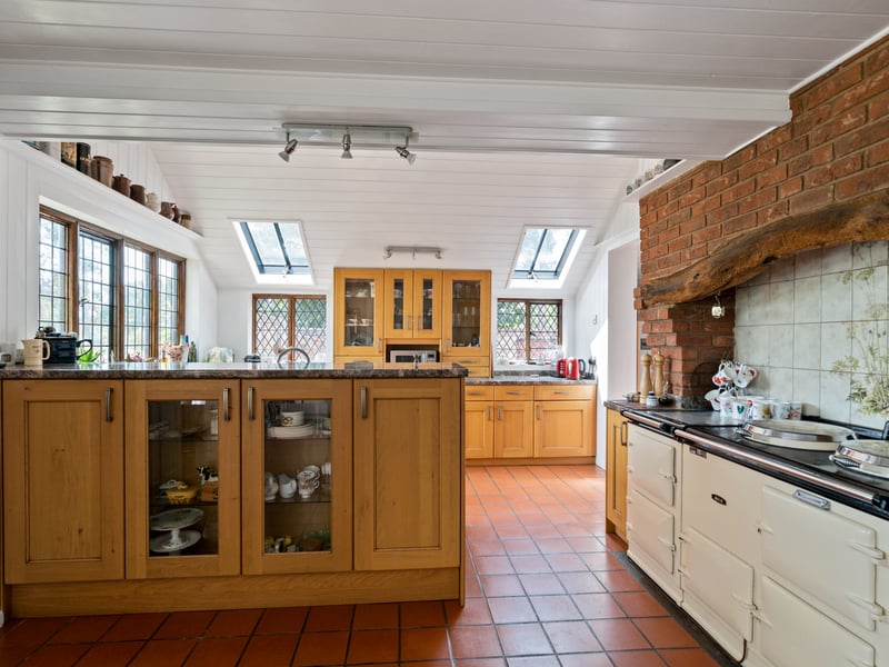 Another angle of the kitchen on the ground floor