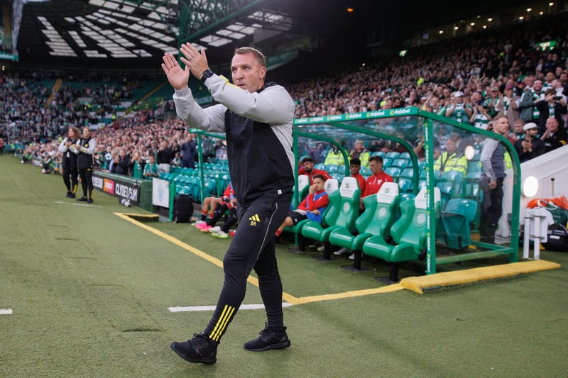 The returning Brendan Rodgers was also given a special welcome back from fans.