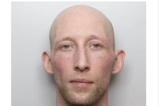 32-year-old Kieran Glaister has been put behind bars for three years 