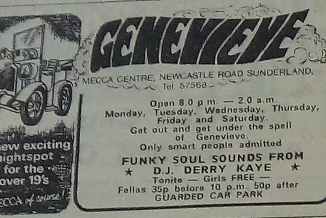 'Get out and get under the spell of Genevieve' said the advert in 1975.
