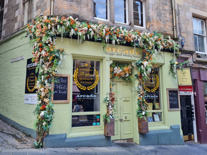 Their social media puts it best: “Haggis, whisky and other Scottish favourites - what’s not to love!?” Considered the best haggis in the capital by many, the Arcade offers local and fresh Scottish food as well as over 100 whiskeys - so you can enjoy Scotland’s national dish and national drink all in one session. (Address: 48 Cockburn St, Jackson Close, Edinburgh EH1 1PB)