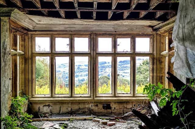 Thornseat Lodge is a former Sheffield steel baron’s hunting lodge, with glorious views over the surrounding countryside, which has fallen into disrepair. Plans were recently approved to spend £5 million restoring the landmark building in High Bradfield so it can be used as holiday accommodation and a wedding venue. Photo: Lost Places & Forgotten Faces