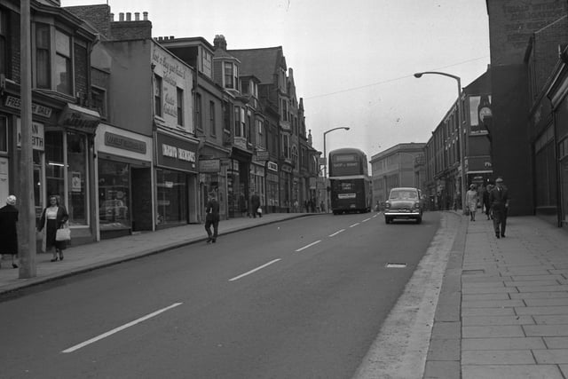 Vine Place as it looked 60 years ago this month.
Tell us if you've spotted a shop that you remember.