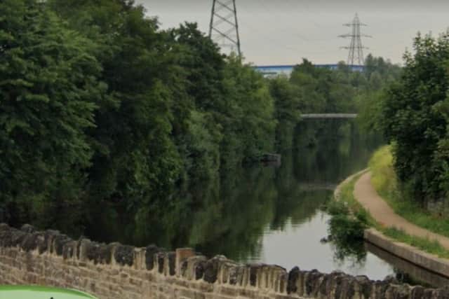 PIcture shows the Tinsley Canal, and its towpath, between Meadowhall and the area where a body was found on Monday. Picture: Google streetview