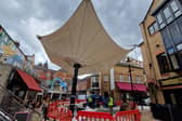 Orchard Square had a multi-million pound taxpayer-funded revamp which included two huge umbrellas, new paving and awnings above shops, leaving it looking very smart. Occupancy remains high too.