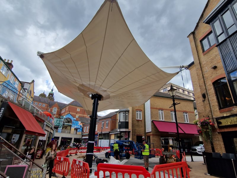 Orchard Square had a multi-million pound taxpayer-funded revamp which included two huge umbrellas, new paving and awnings above shops, leaving it looking very smart. Occupancy remains high too.