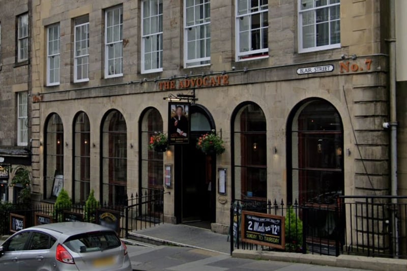 An eight minute walk takes you to the heart of the Old Town in Hunter Square and its two famous pubs. First up is The Advocate which has loads of space, cask ales on tap, music at the weekends and a decent menu of traditional pub food. 