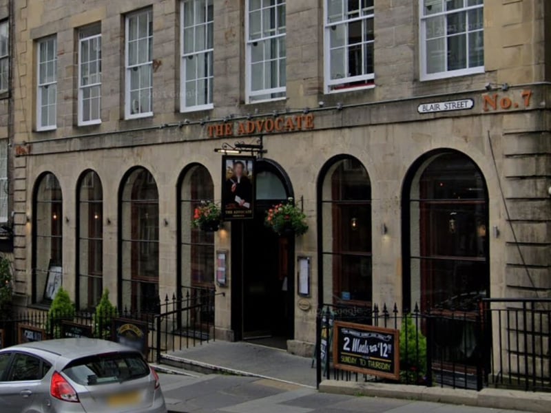 An eight minute walk takes you to the heart of the Old Town in Hunter Square and its two famous pubs. First up is The Advocate which has loads of space, cask ales on tap, music at the weekends and a decent menu of traditional pub food.