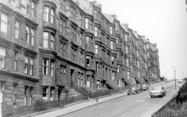 A view up Gardner Street in Partick in 1969 which is one of Glasgow’s steepest streets. 