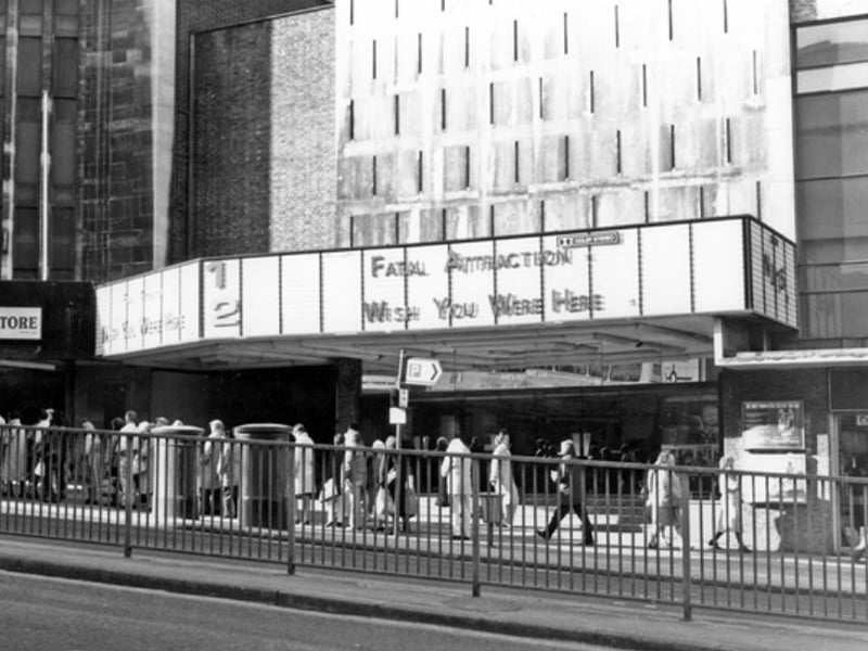 Cannon Cinema, on Angel Street, Sheffield, in March 1988, prior to closing. It had opened as ABC Cinema in May 1961. It closed on July 28, 1988, and was later demolished. Photo: Picture Sheffield