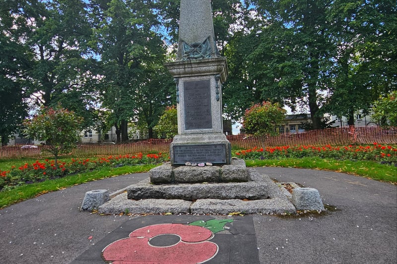 Found near the southeast entrance, the cenotaph was built to commemorate the lives of residents who died during World War II and other campaigns.