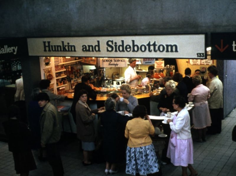 Hunkin and Sidebottom snack bar at Sheffield's old Castle Market. Photo: Picture Sheffield