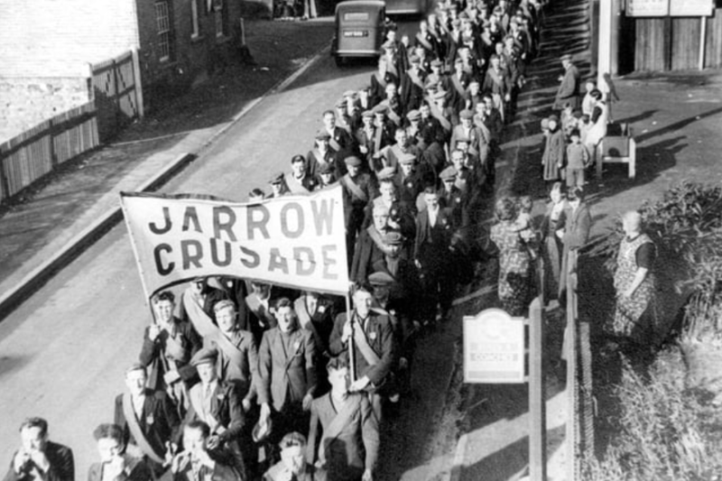 Would the era of the Jarrow March be the one you would want to visit? Photo: Shields Gazette