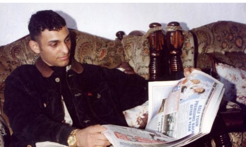 Naseem Hamed pictured at his home on Newman Road, Wincobank, after winning the European bantamweight title, on May 12, 1994.