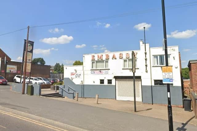 The Embassy function suite and Foxwood pub, on Mansfield Road, Intake, Sheffield, have been put up for sale. Photo: Google