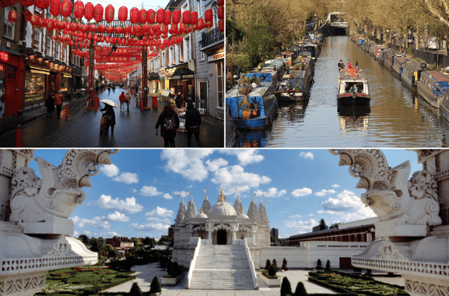 From the grandeur of Neasden Temple to the hustle and bustle of Chinatown, London has plenty of majestic spots that make you feel like you’re abroad.