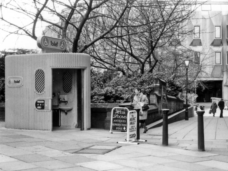 Public lavatories at junction of Pinstone Street and St. Paul's Parade in Sheffield city centre. Photo: Picture Sheffield