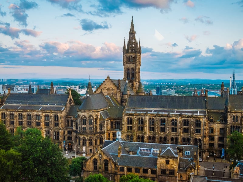 Coming in at #3 is Glasgow’s West End institution of education, The University of Glasgow. It’s the fourth-oldest university in the English-speaking world and one of Scotland’s four ancient universities.