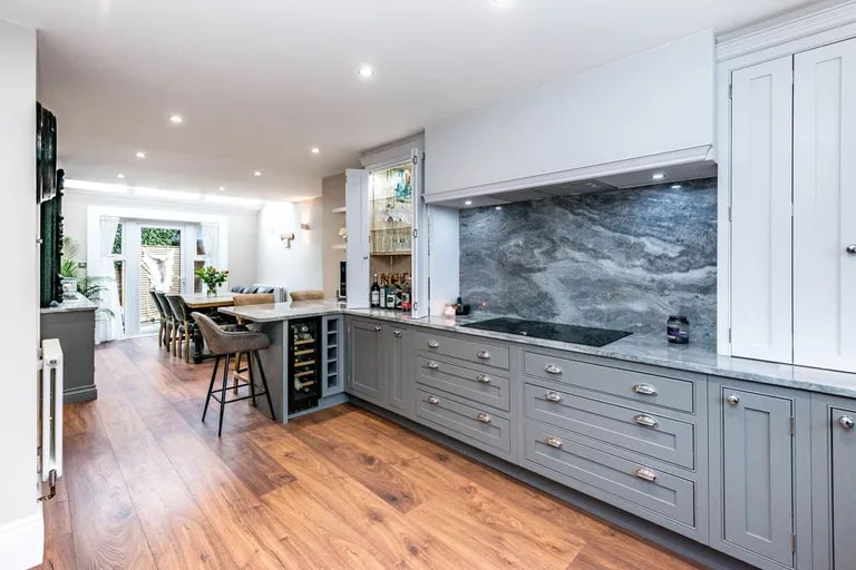 The kitchen/diner is located in the heart of the ground floor - truly making it the hub of the home. (Photo courtesy of Zoopla)