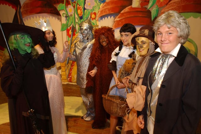They were off to see the wizard.
A 2003 photo from the rehearsal for the Pennywell School production of the Wizard of Oz.