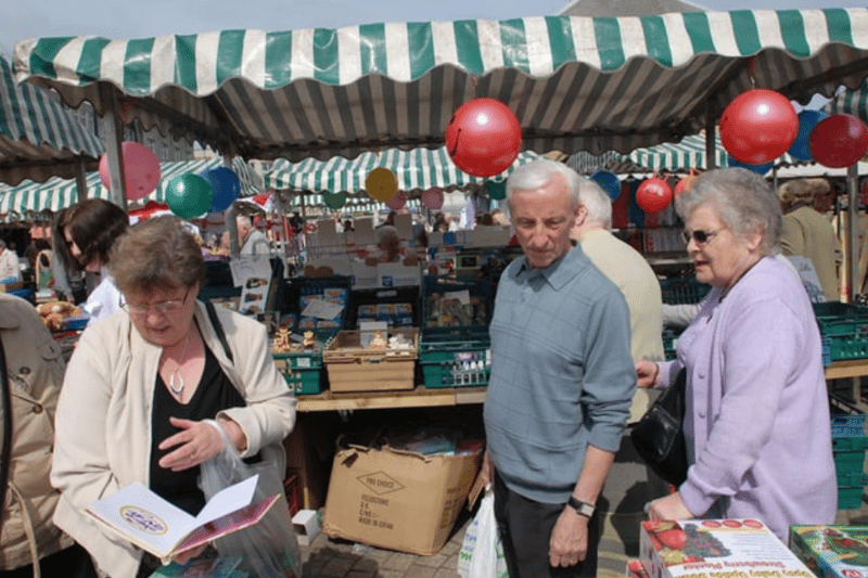 Browsing for bargains at South Shields market. Were you pictured in 2011? Photo: sg
