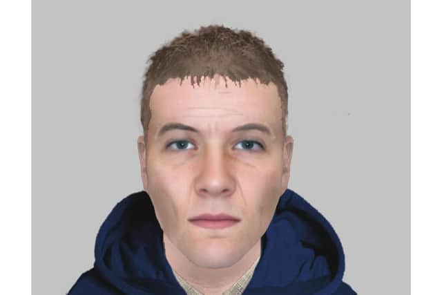 The man is described as white, in his mid-30s, around 5ft 6 tall, of slim build with light brown hair. He is believed to have been wearing tracksuit bottoms and a zip-up, blue tracksuit top.