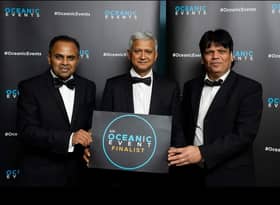Viraaj Restaurant, in Woodseats, has been nominated for two awards at the English Curry Awards. Pictured L-R: Manager Sufi Miah, head chef Abdul Rouf, and assistant manager Ahmed Hussain.